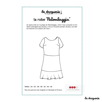 Schnittmuster für das Kleid „Palombaggia“.