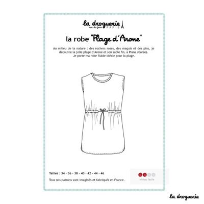 Sewing pattern for the “Plage d’Arone” dress