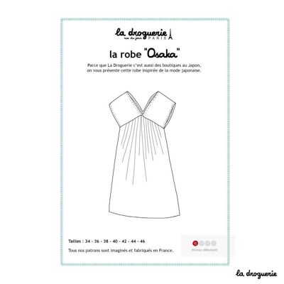 Patrón de costura para el vestido “Osaka”