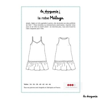 Patron couture de la robe "Malaga" 1