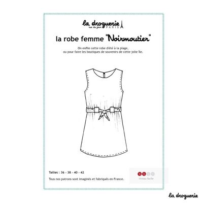 Cartamodello per l'abito “Noirmoutier”.