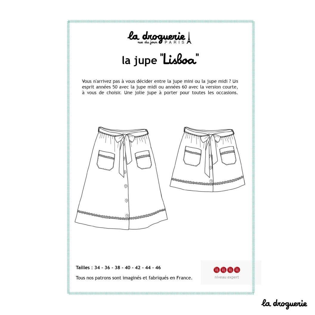 Schnittmuster für den Damenrock „Lisboa“.