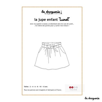 Sewing pattern for the “Lunel” children’s skirt