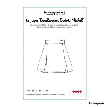 Patron couture de la jupe "Boulevard Saint-Michel" 5