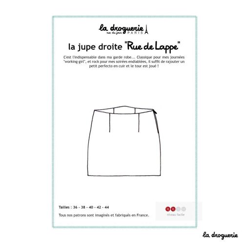 Patron couture de la jupe "Rue de Lappe"