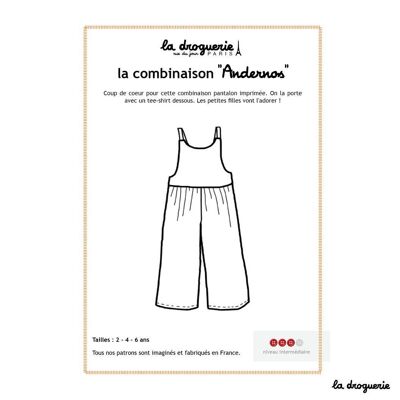 Sewing pattern for the “Andernos” children’s jumpsuit