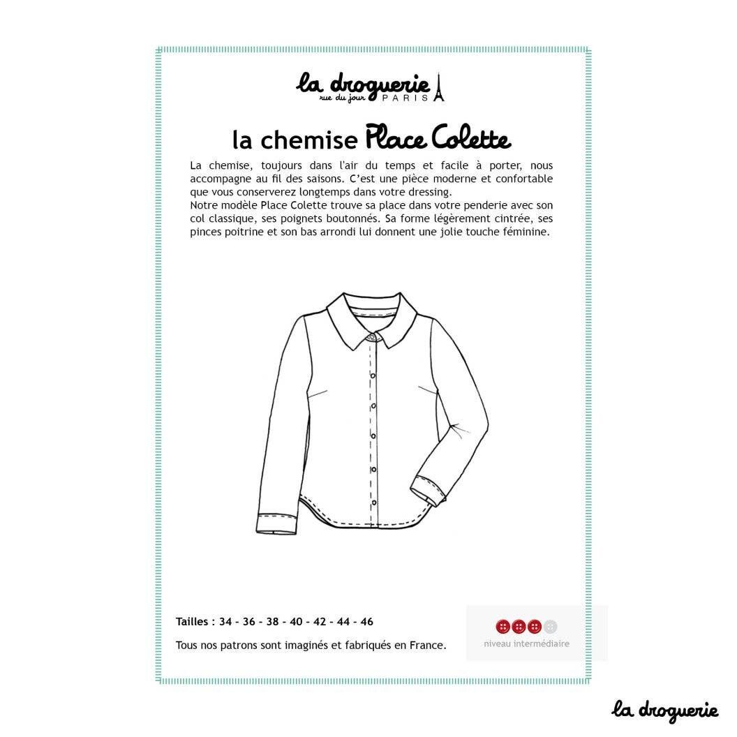 Schnittmuster für das Damenhemd Place Colette