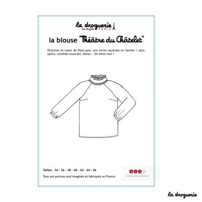 Patrón de costura para la blusa “Théâtre du Châtelet”