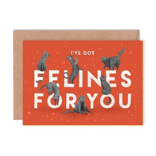 Felines For You Single Greeting Card