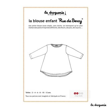 Patron couture de la blouse "Rue de Bercy" 1