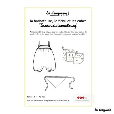 Sewing pattern for the “Jardin du Luxembourg” romper