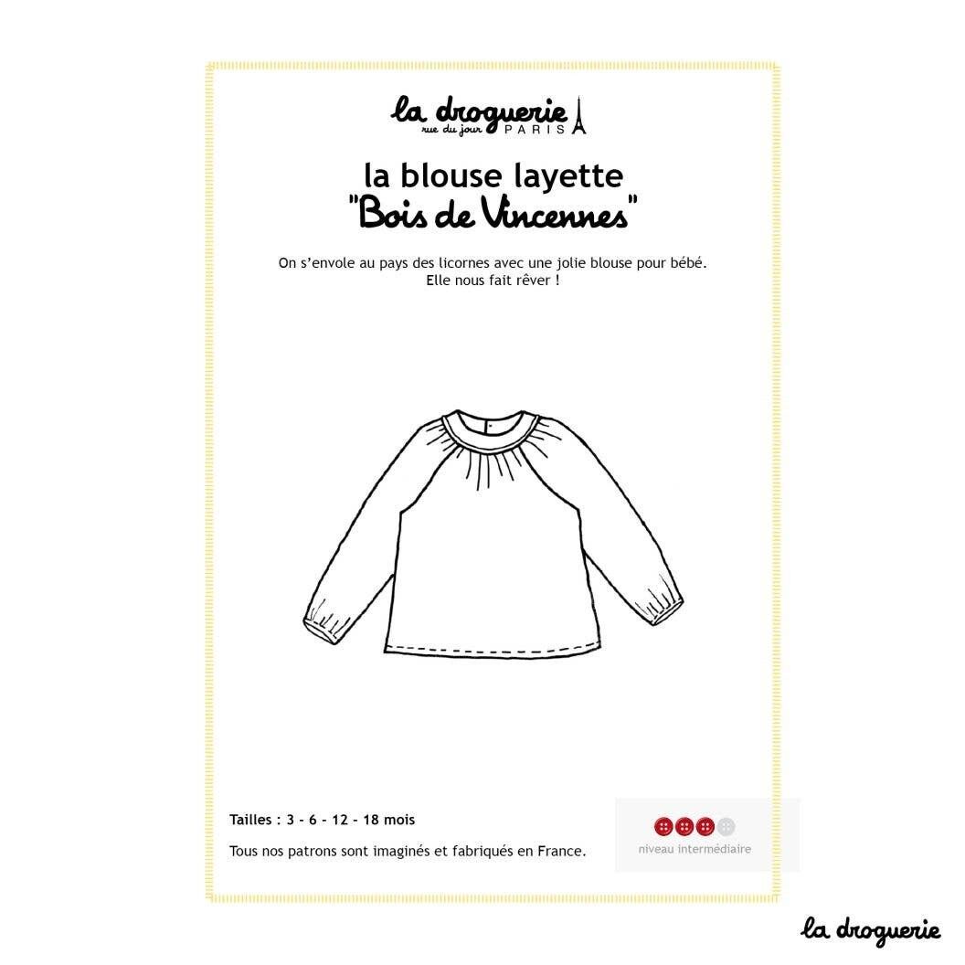 Schnittmuster für die Bluse „Bois de Vincennes“.