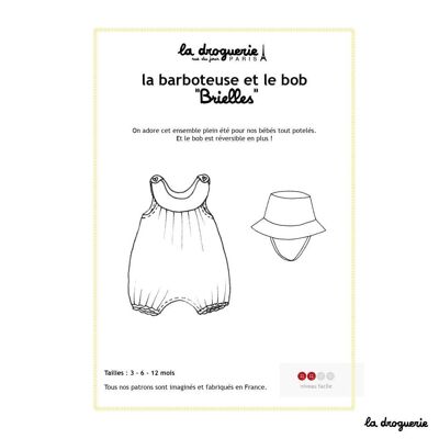 Sewing pattern for the “Brielles” romper and bucket hat
