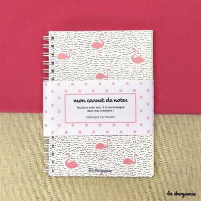 The small notebook "Ballet of pink flamingos"