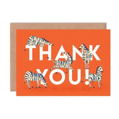 Danke Zebras Einzelkarte