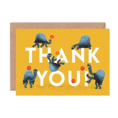Dankeschön-Schildkröten-Einzelkarte