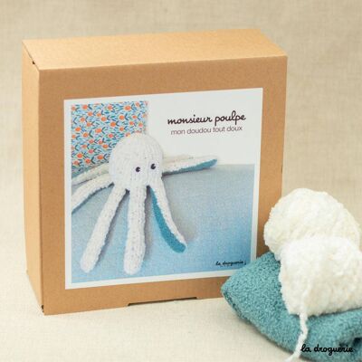 Doudou Monsieur Octopus knitting kit