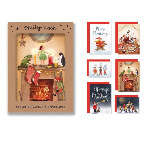 Christmas Scenes Multipack of 12