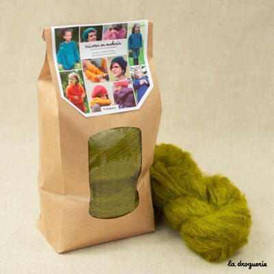 Mohair knitting kit - Herbal tea