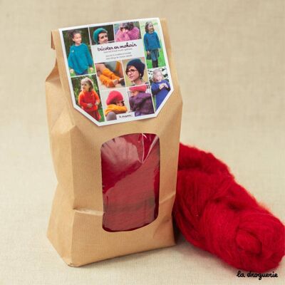 Mohair knitting kit - Espelette