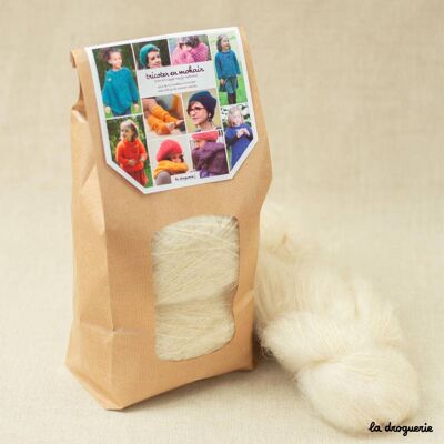 Mohair knitting kit - Ecru