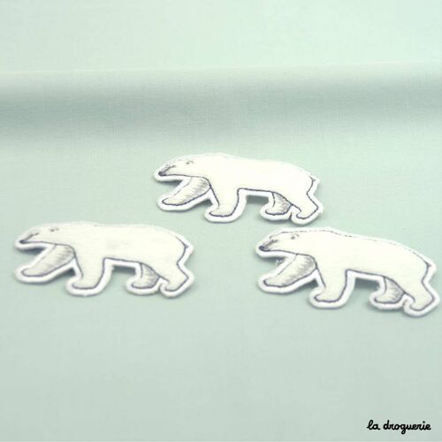 Écusson "Tout doux ours blanc"