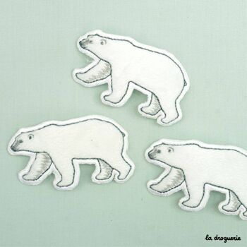 Écusson "Tout doux ours blanc" 2
