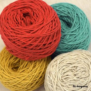 Fil à tricoter Brin de chanvre (chanvre, bambou, coton bio) 1
