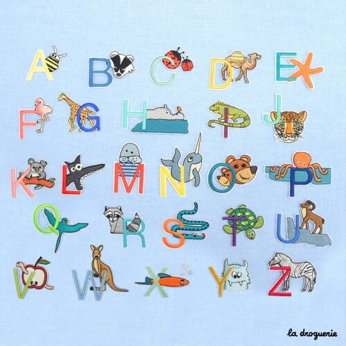 Écussons "Alphabet animaux"