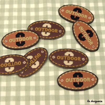 Plakette „Outdoor oval“ 55 mm