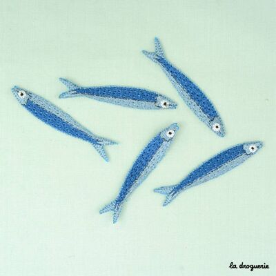 Abzeichen „Sardellenfisch“ 60 x 10 mm