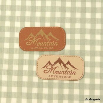 Ecusson "Mountain adventure" 59 mm 2
