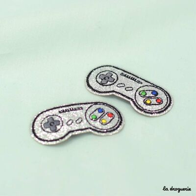 “Glitter gamepad” badge 55 mm