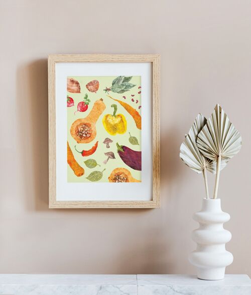 Vegetables A4 Art Print