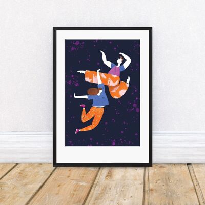 Break Prancing A4 Art Print