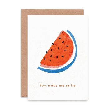 Tu me fais sourire célibataire Valentines / Amour Carte de vœux