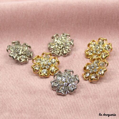 Bouton strass "Langeais" 24 mm