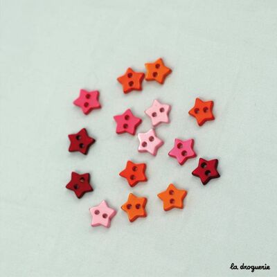 Pulsador luz estrella 10 mm