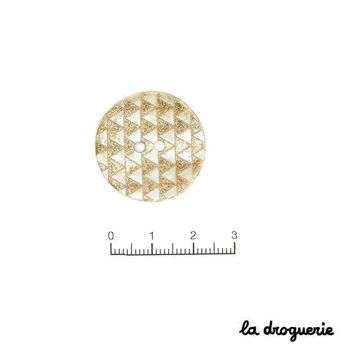 Bouton Akoya Reg triangles 22 mm 3