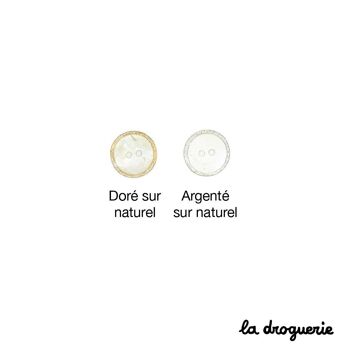 Bouton Akoya Reg cerclé 18 mm 3