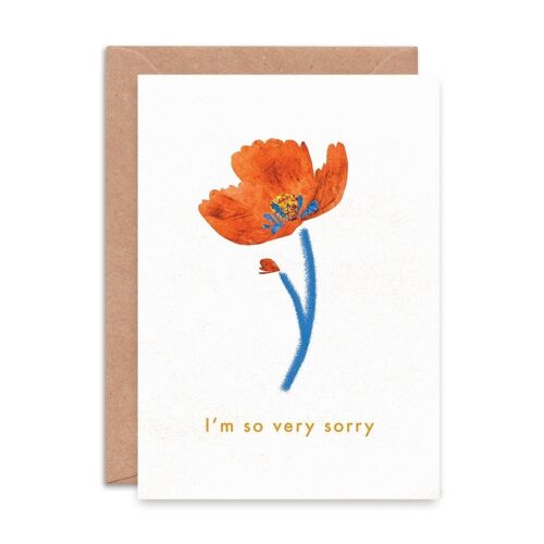 I’m So Very Sorry Single Greeting Card