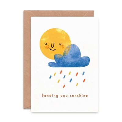 Ich sende dir eine Sunshine Single Grußkarte Greeting