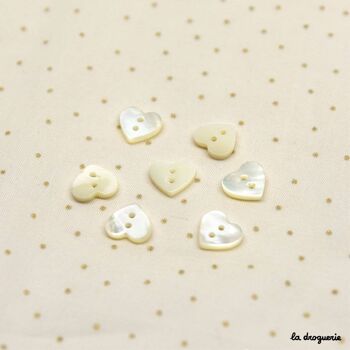 Bouton "Troca coeur" 10 mm 1