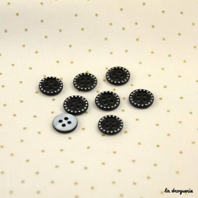 Button "Dotted round" 10 mm