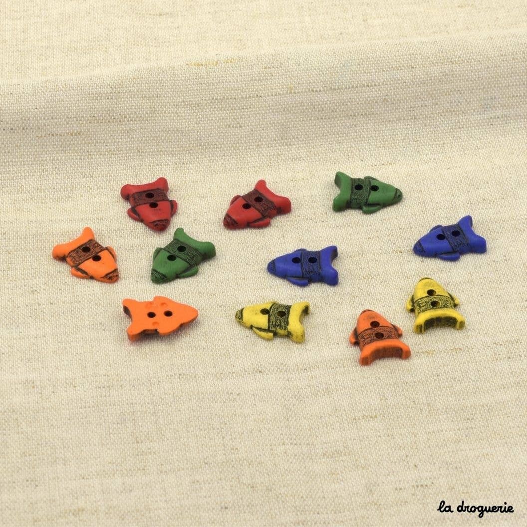 Bottone “Ritorno a scuola razzo” 15 mm