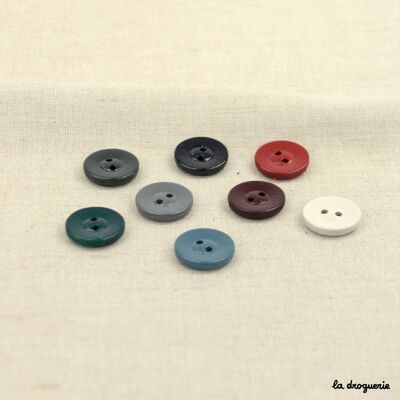 “Recy-leather wide edge 2 hole” button 18 mm