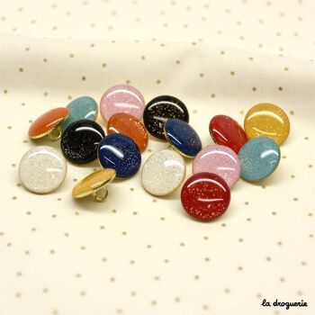 Bouton "Pétillant smarties" 15 mm 1