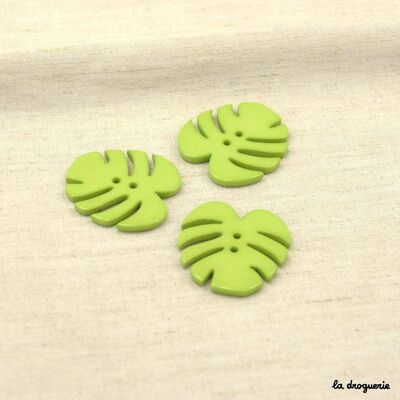 Knopf „Paradies grün bis Philodendron“ 40 mm