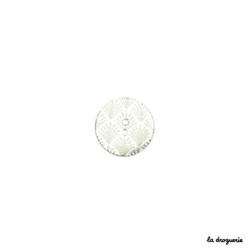 Bouton "Palourde palmettes" 22 mm 3