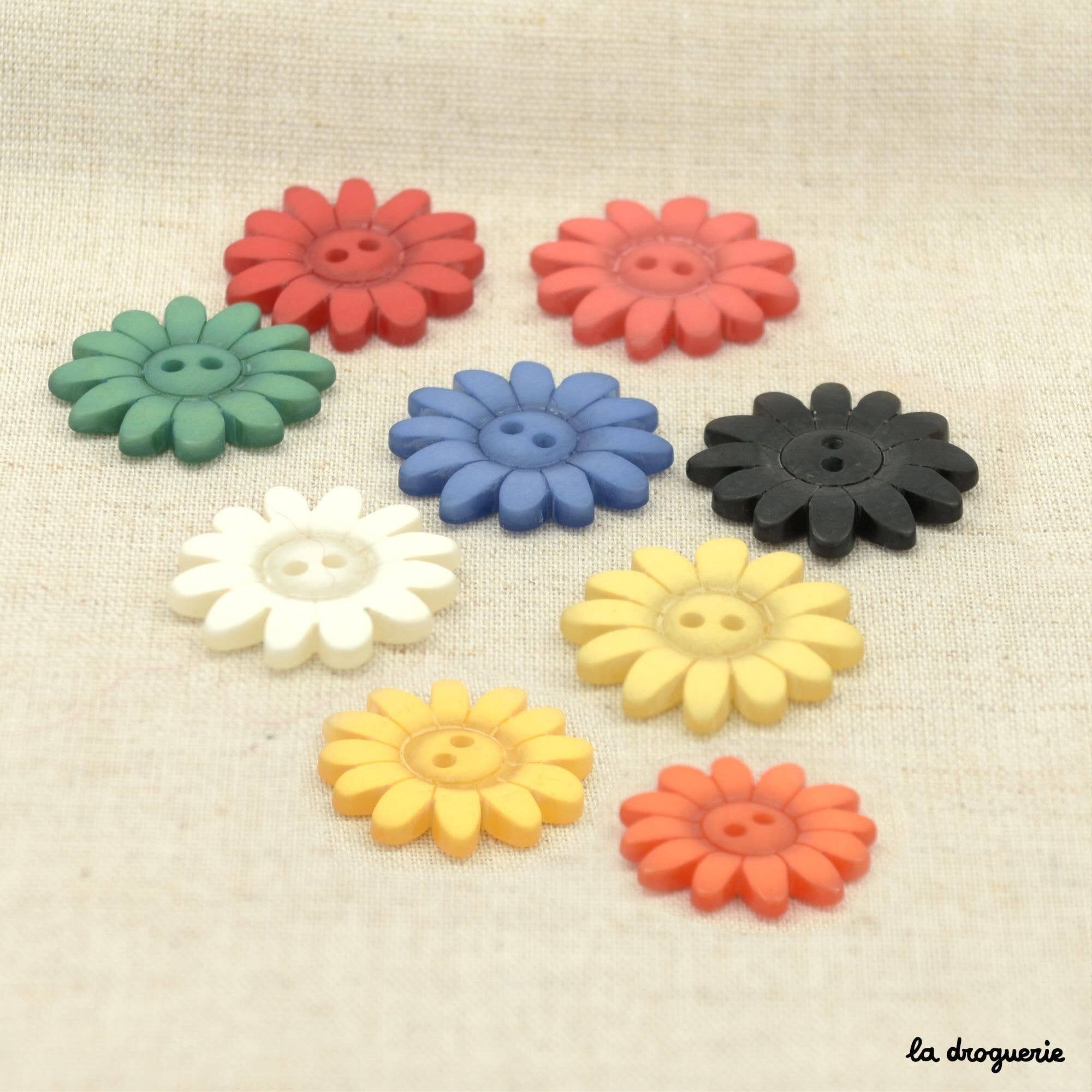 Bottone “patio ombreggiato con margherite” 25 mm